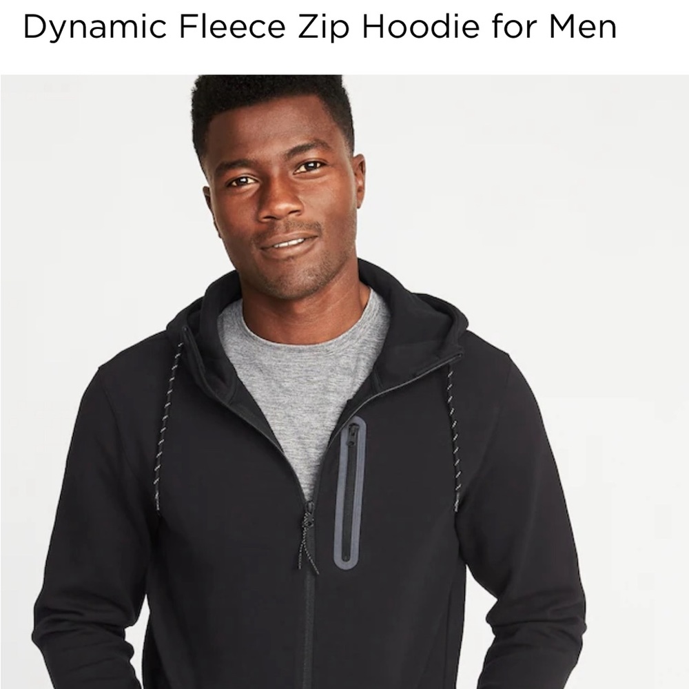 Men’s Old Navy Dynamic Fleece Hooded Zip Up Jacket in Size Medium!